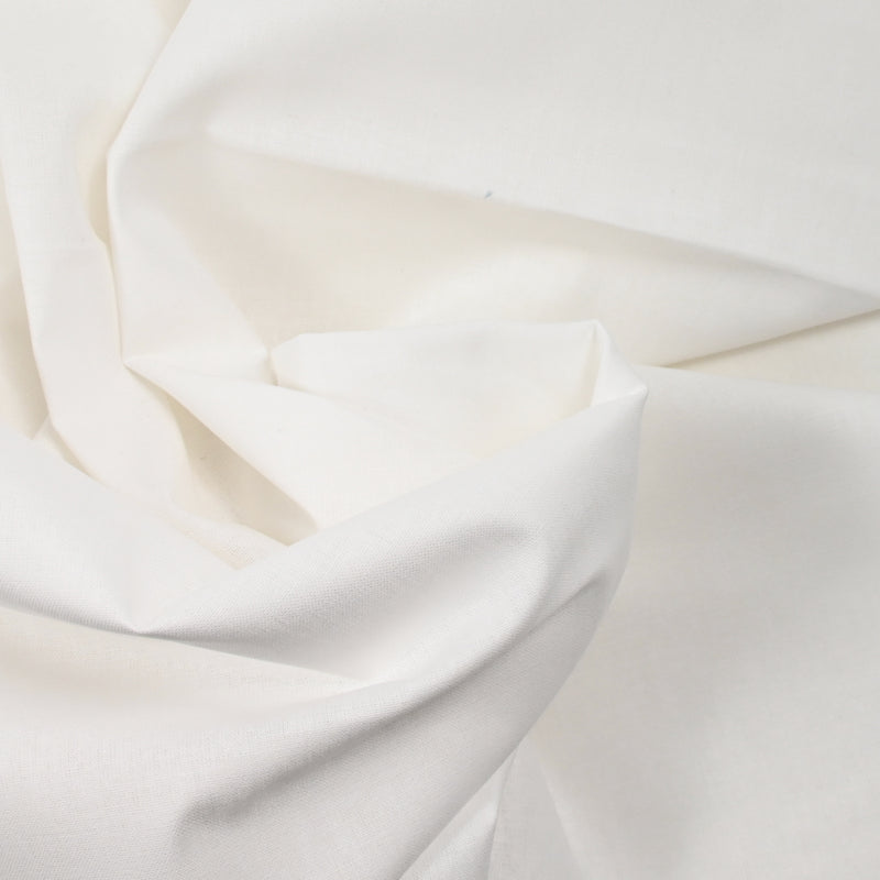 Cretonne de coton blanc