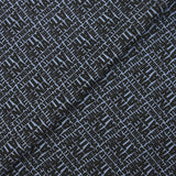 Jersey de coton imprimé Athena fond bleu gris