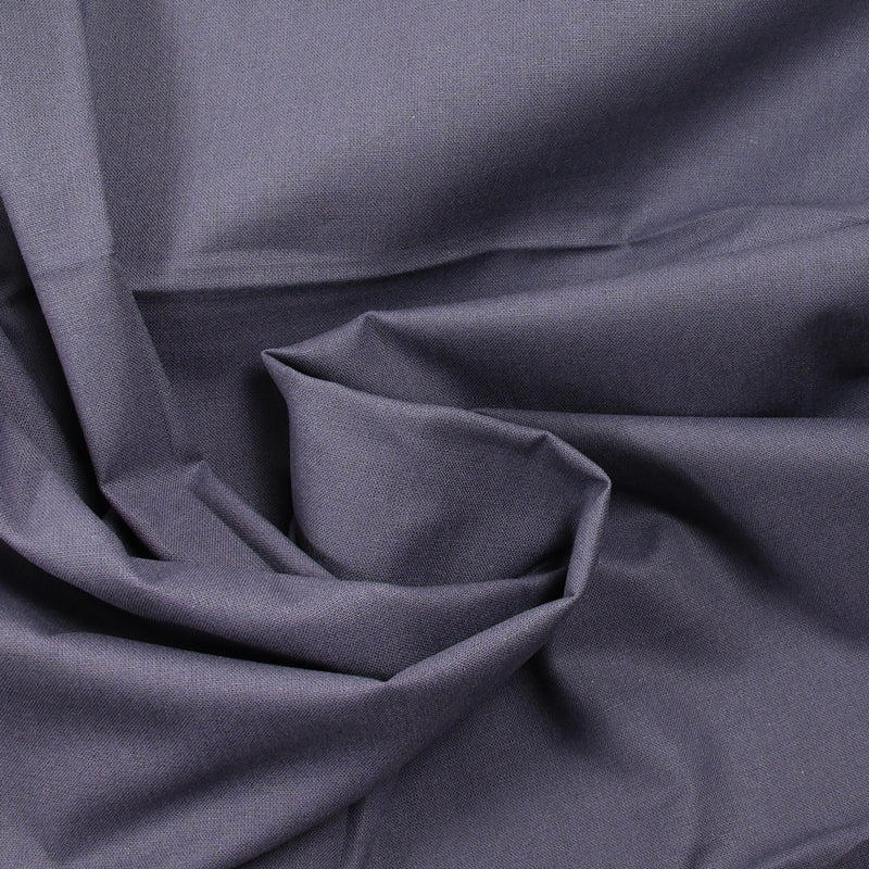 Cretonne de coton gris foncé