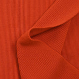 Maille de laine côtelée Nicila orange sanguine