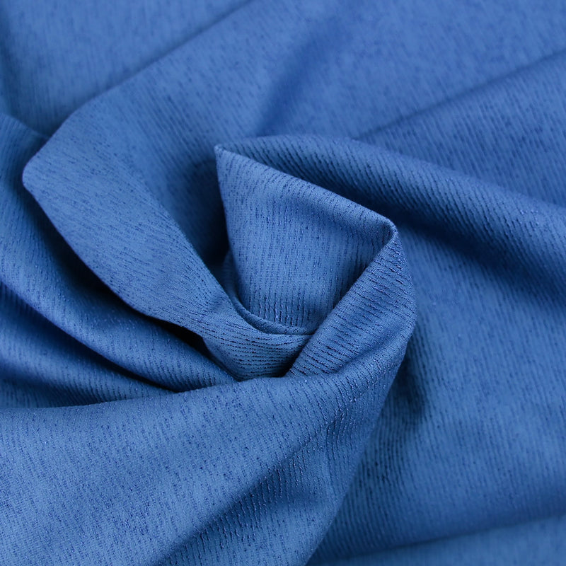 Algodón de elastano retorcido azul