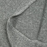 Maille polyester chinée gris clair