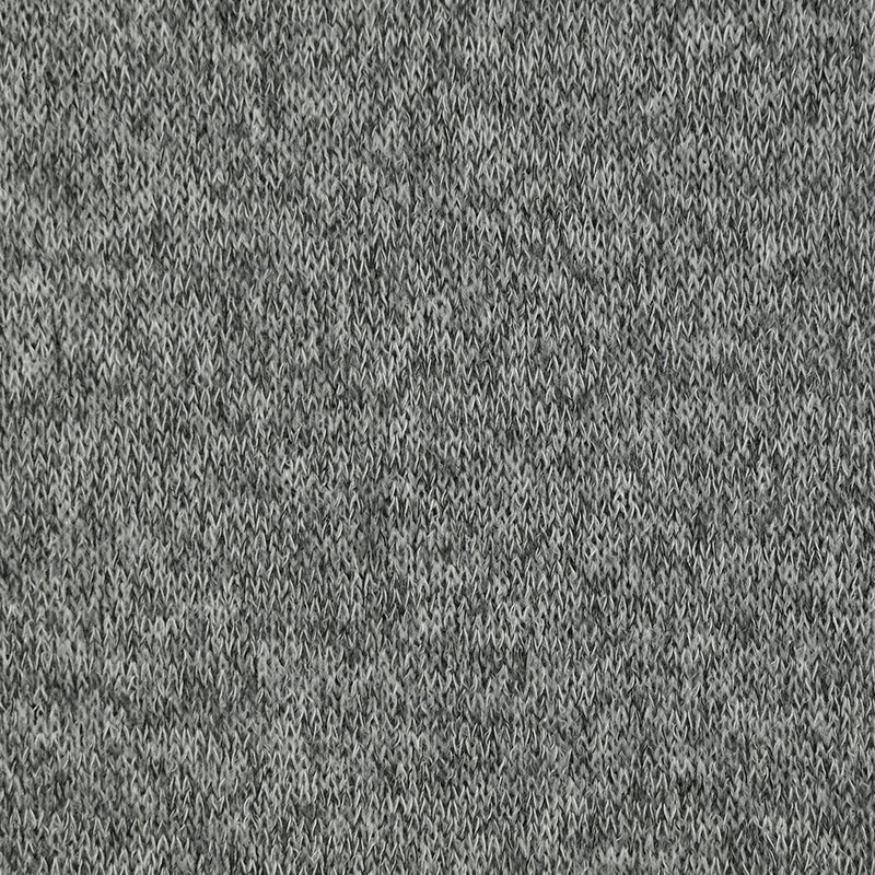 Maille polyester chinée gris clair