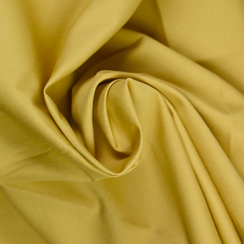 Coton et soie ocre
