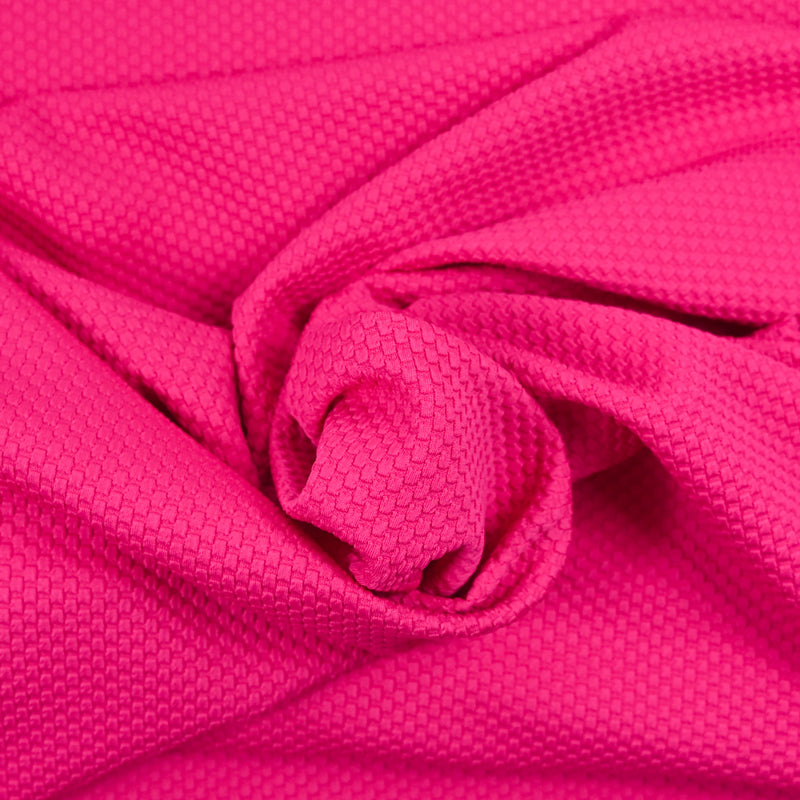 Fuchsia honeycomb jersey