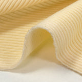 Maille de laine côtelée Freja crème