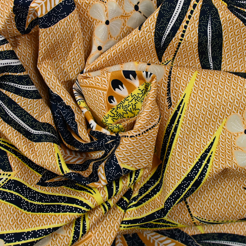 Ankara Gold and Yellow Elastane Algodón
