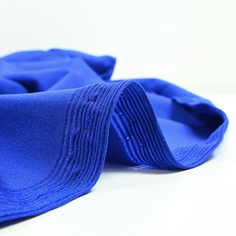 Tela de traje de baño azul cobalto