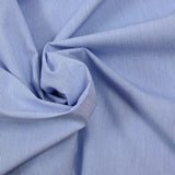 Coton tissé teint rayure marine fond blanc