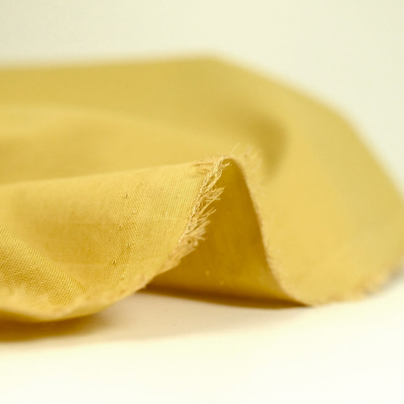 Coton et soie ocre