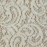 Maille dentelle ajourée cachemire blanc cassé
