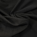 Crêpe de polyester noir