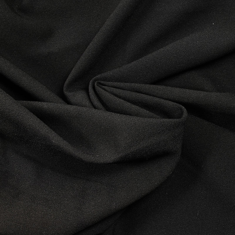 Crêpe de polyester noir