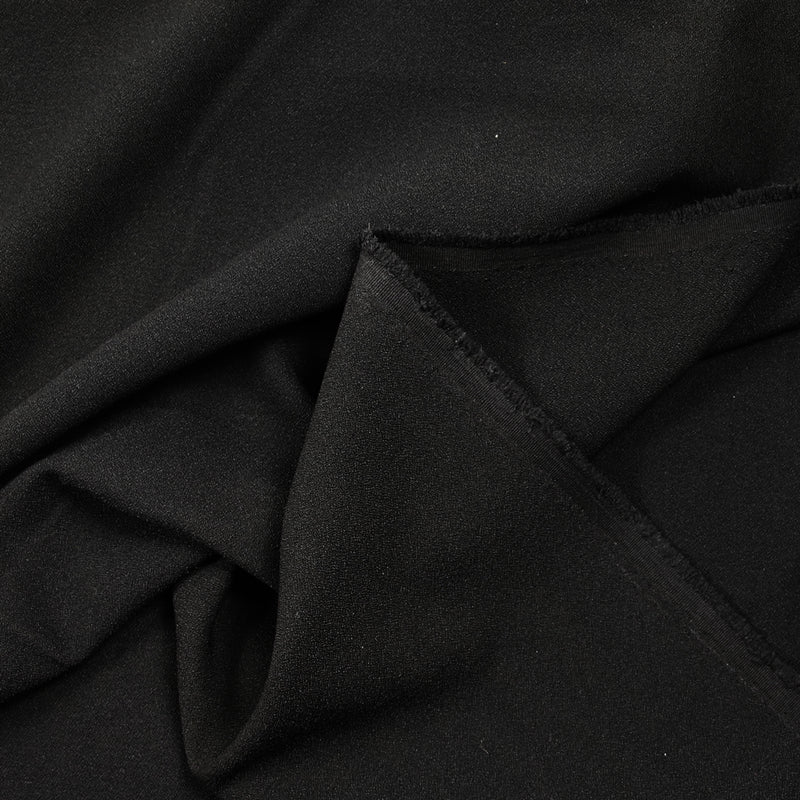 Crêpe de polyester noir