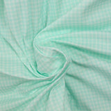 Coton imprimé à carreaux vert