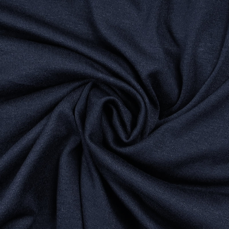 Jersey de viscose fin bleu nuit
