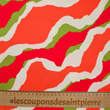 Elastane cotton satin Orange passage