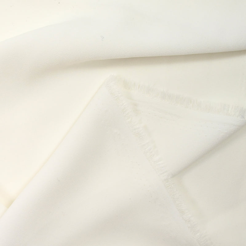Crêpe de polyester blanc