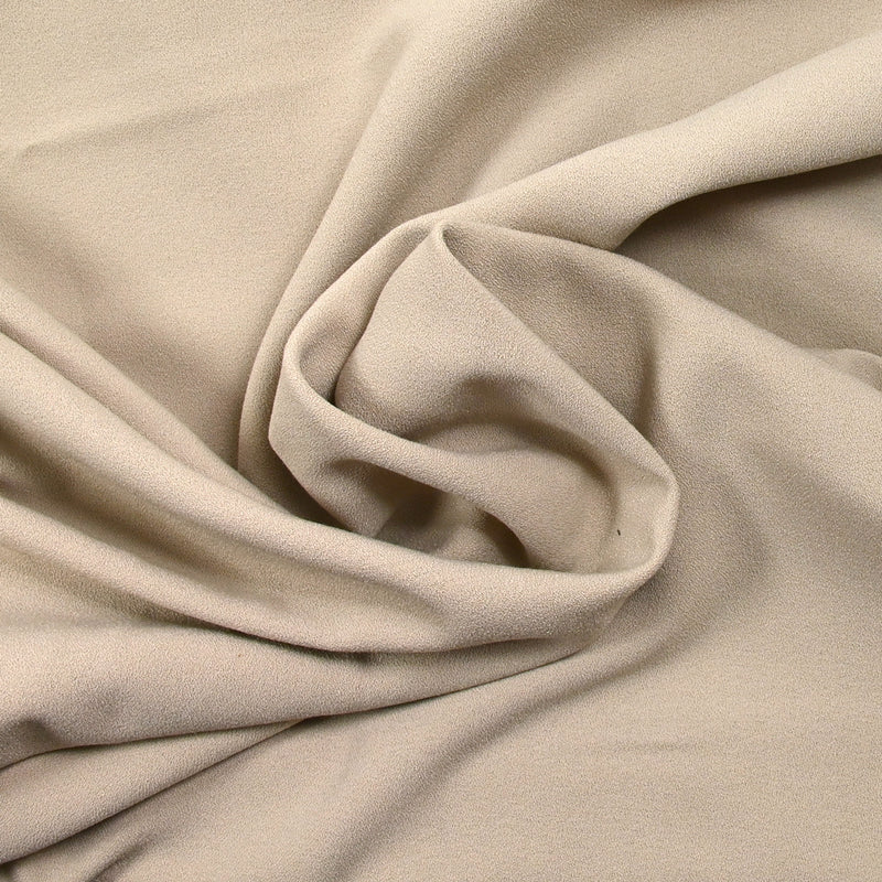 Crêpe de polyester argile