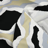 Cotton satin elastane black passage