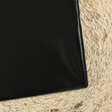 Satin duchesse stretch ciré noir