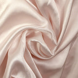 Satin de polyester Maya rose pâle