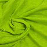 Jersey de coton jaune fluo chiné