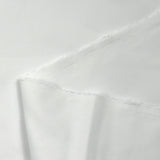 Snow white cotton poplin
