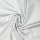 Snow white cotton poplin