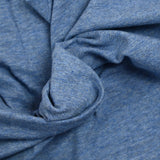 Jersey de coton bleu chiné