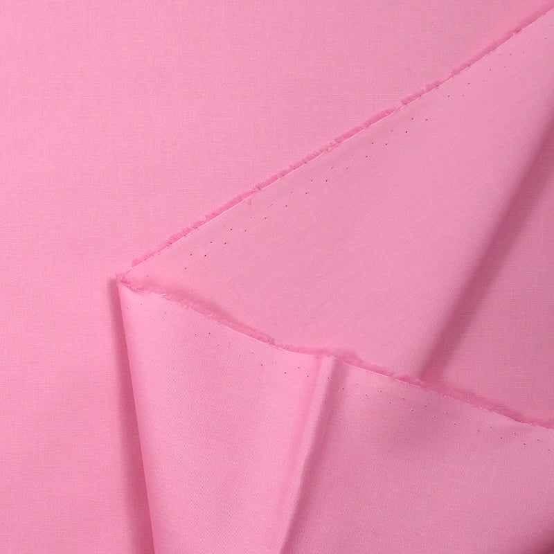Popeline de coton rose bonbon