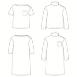 Child sewing pattern Quiberon T-shirt and dress