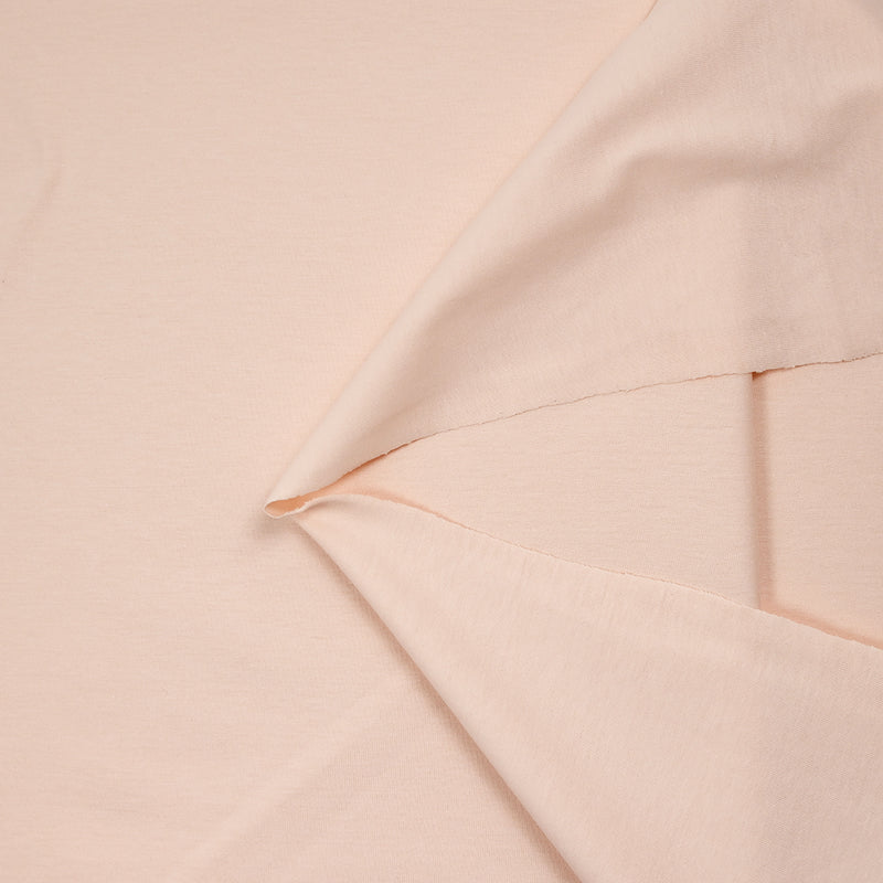 Jersey de coton fin beige rosé