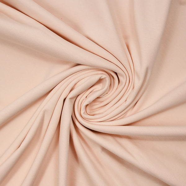 Jersey de coton fin beige rosé