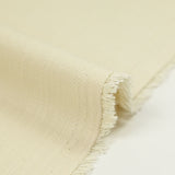 Sergé 100% coton brodé écru