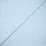 Coton imprimé ciel étoilé fond bleu ciel
