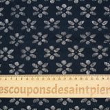Rebecca lace knit navy blue background