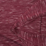 Jersey de polyester flammé blanc fond rouge grenat