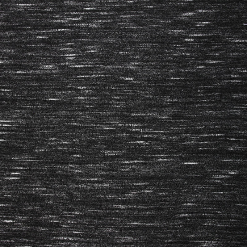 Jersey de polyester flammé blanc fond gris anthracite