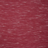 Jersey de polyester flammé blanc fond rouge fraise