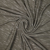 Jersey de polyester flammé blanc fond taupe