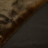 Fausse fourrure Rosanna poil court marron