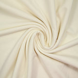 Jersey coton fin french terry blanc cassé
