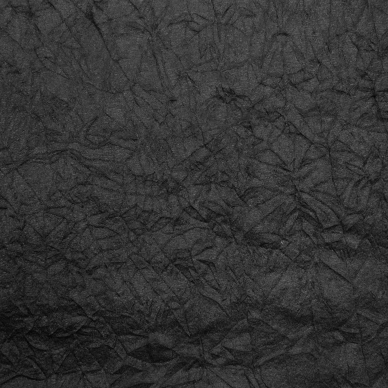 Jersey polyester froissé noir