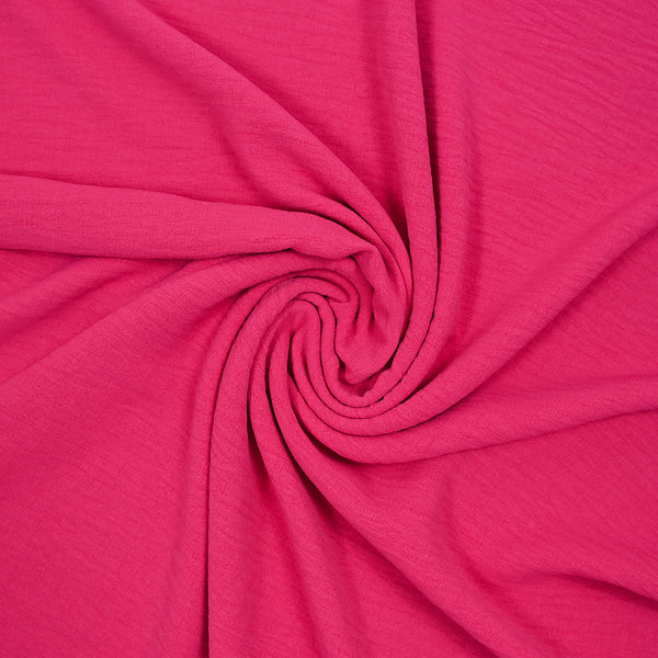 Crêpe polyester Amanda rose fushia