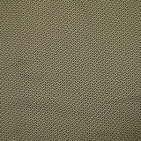 Satin de coton élasthanne imprimé géométrique kaki fond beige