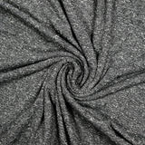 Maille de polyester chinée et mouchetée noir