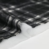 Jacquard matelassé Adèle carreaux gris foncé