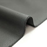 Double crêpe de polyester envers sergé gris souris
