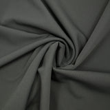 Double crêpe de polyester envers sergé gris souris